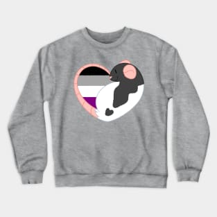 Asexual Pride Rat Crewneck Sweatshirt